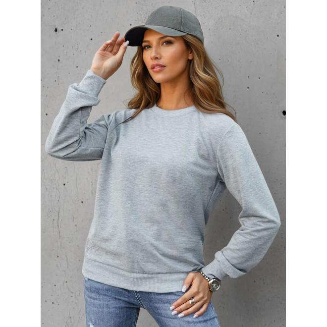 Dámska klasická svetlosivá mikina BY1544