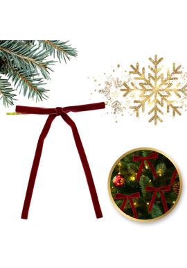 Sada 12 mašlí na vianočný stromček - 13 x 18 cm