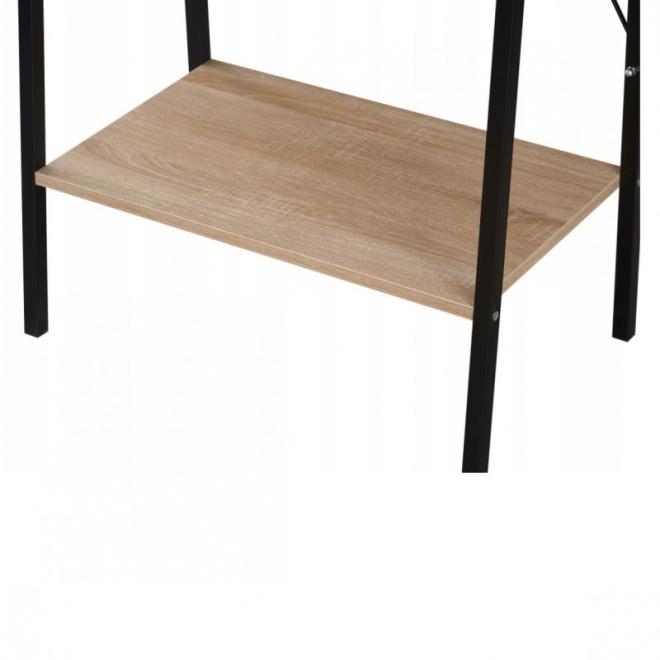 Svetlohnedý loftový regál so 4 policami