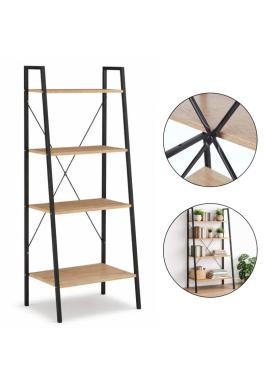 Svetlohnedý loftový regál so 4 policami