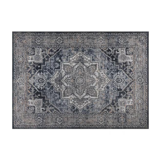 Bavlnený vintage koberec so vzorom