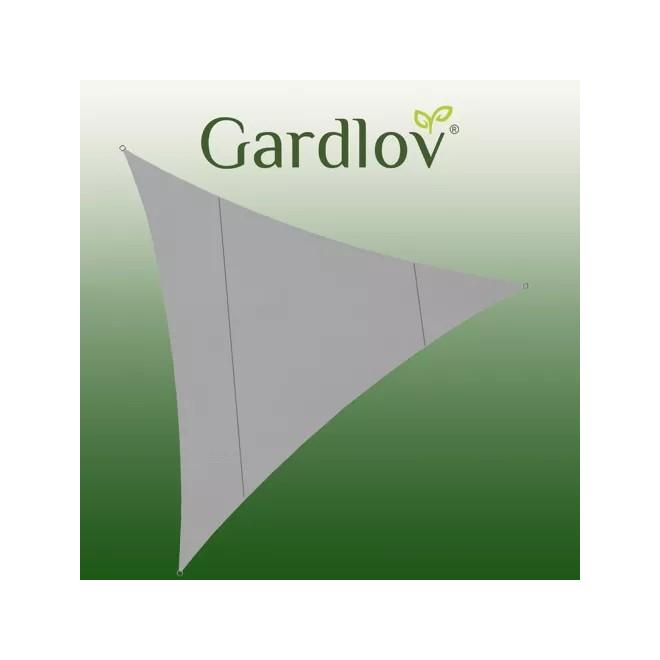 Vodeodolná sivá tieniaca plachta - 4x4x4 m