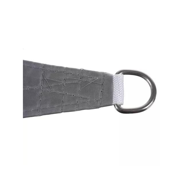 Vodeodolná sivá tieniaca plachta - 4x4x4 m