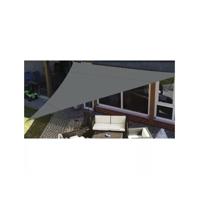 Vodeodolná sivá tieniaca plachta - 4x4x4 m