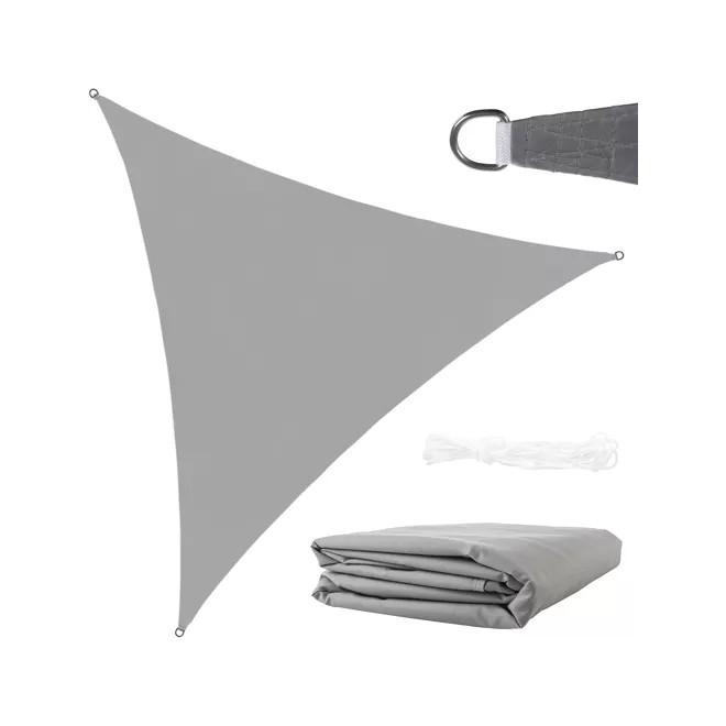 Vodeodolná sivá tieniaca plachta - 4x4x4 m
