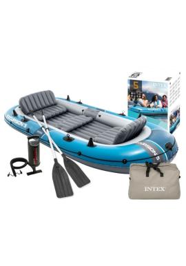 Päťmiestny nafukovací čln Excursion 5 + pumpa + 2 veslá + taška