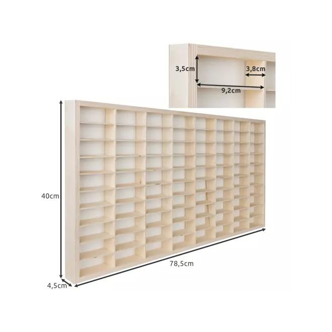 Drevená polica na autíčka