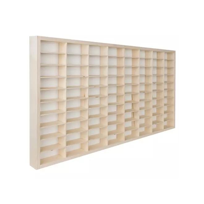 Drevená polica na autíčka