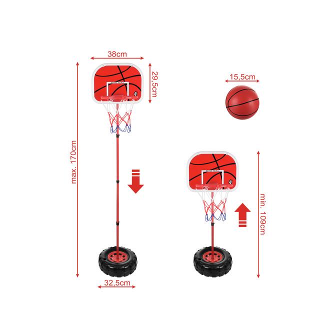 Basketbalový kôš pre deti - 170 cm