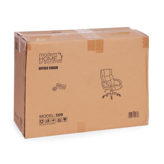 Ergonomická čierna stolička s dvojitým čalúnením