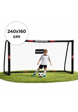 Futbalová bránka so sieťou 240x160x85 cm MOVEPRO