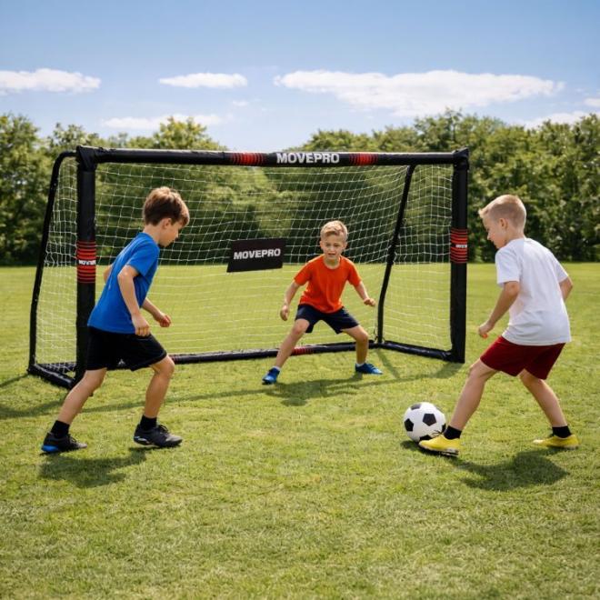 Futbalová bránka so sieťou 240x160x85 cm MOVEPRO