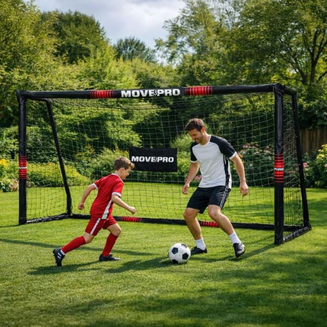 Futbalová bránka so sieťou 300x200x120 cm MOVEPRO