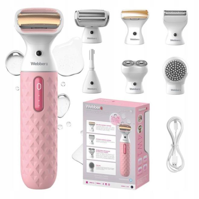 Dámsky holiaci strojček a zastrihávač 4v1 Webber LG400