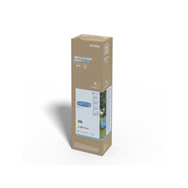 Bazén s kovovým rámom 244x51 cm 1820 l Intex