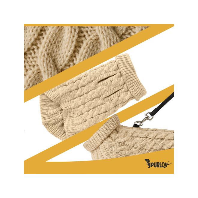 Béžové oblečenie pre psov/mačky - veľkosť S