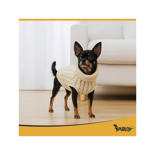 Béžové oblečenie pre psov/mačky - veľkosť S