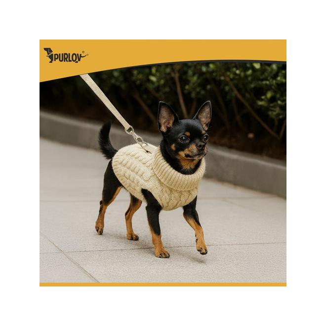 Béžové oblečenie pre psov/mačky - veľkosť S