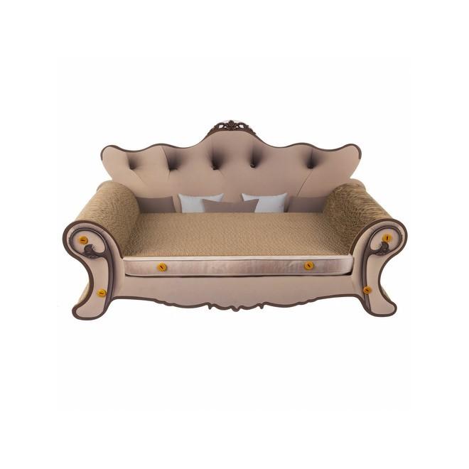 Škrabadlo pre mačky v tvare pohovky