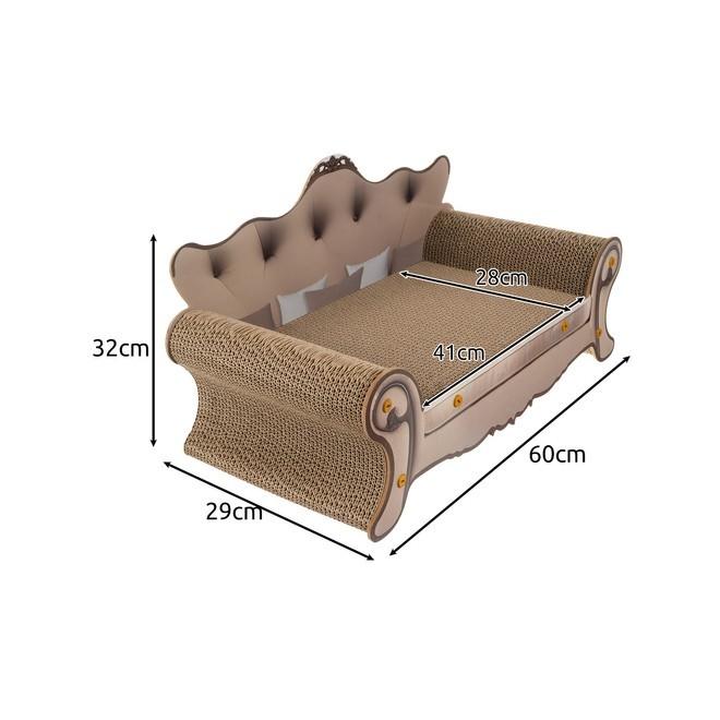 Škrabadlo pre mačky v tvare pohovky