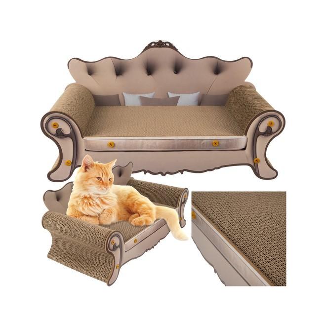 Škrabadlo pre mačky v tvare pohovky