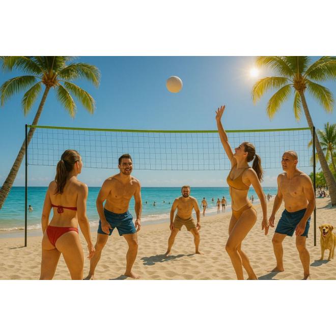 Volejbalová/bedmintonová sieť 600x240 cm