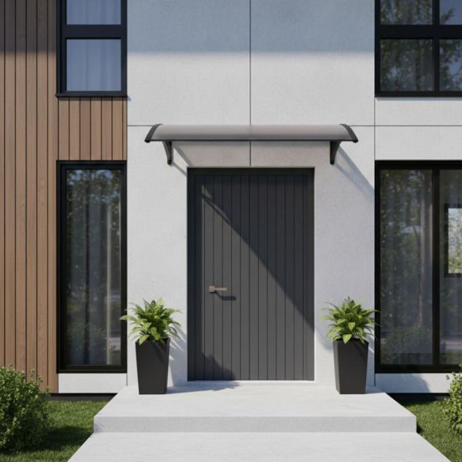 Polykarbonátová strieška nad dvere - 150x100 cm