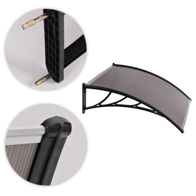 Polykarbonátová strieška nad dvere - 150x100 cm