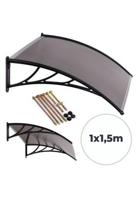 Polykarbonátová strieška nad dvere - 150x100 cm