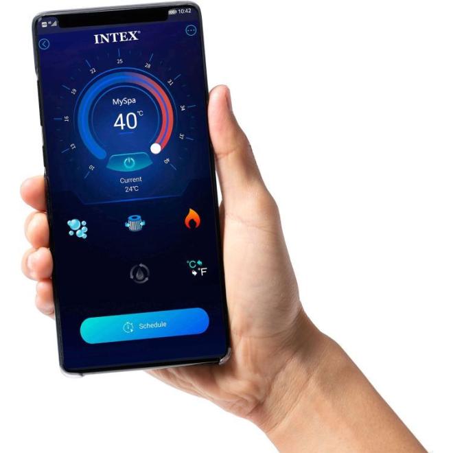 Nafukovacia vírivka s hydromasážou pre 4 osoby