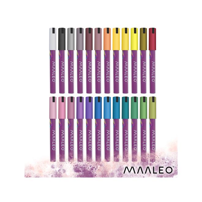 Akrylové fixky - sada 24 kusov Maaleo