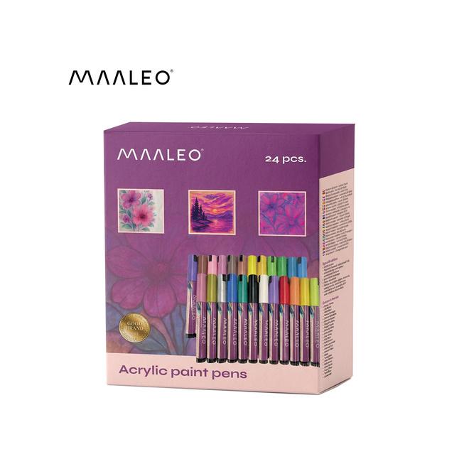 Akrylové fixky - sada 24 kusov Maaleo