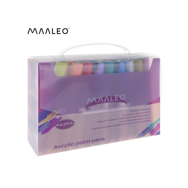 Akrylové fixky - sada 24 kusov Maaleo