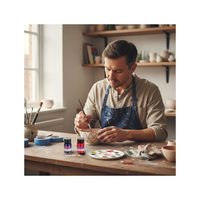 Farby na sklo a keramiku - 12 farieb Maaleo