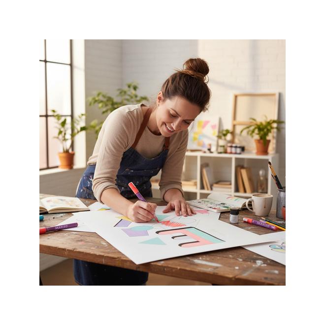 Sada 12 akrylových fixiek Maaleo