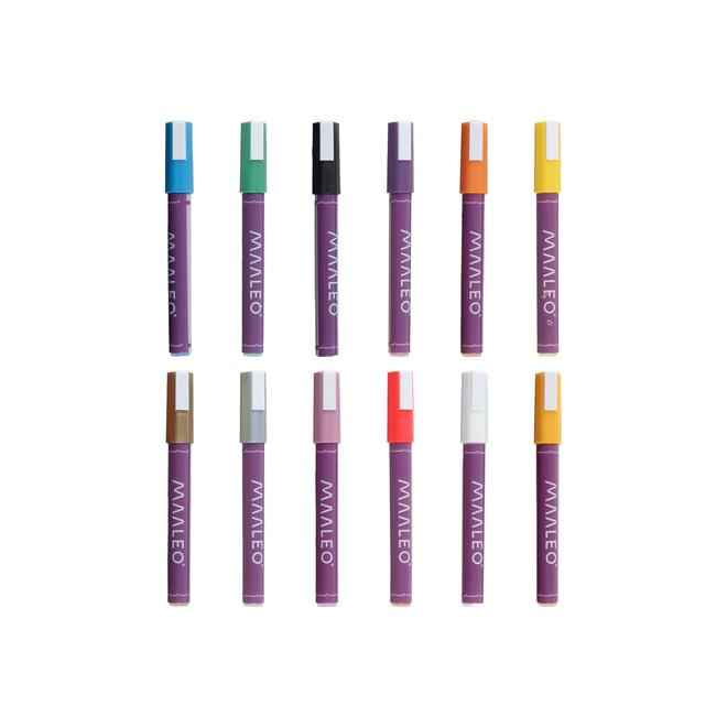 Sada 12 akrylových fixiek Maaleo