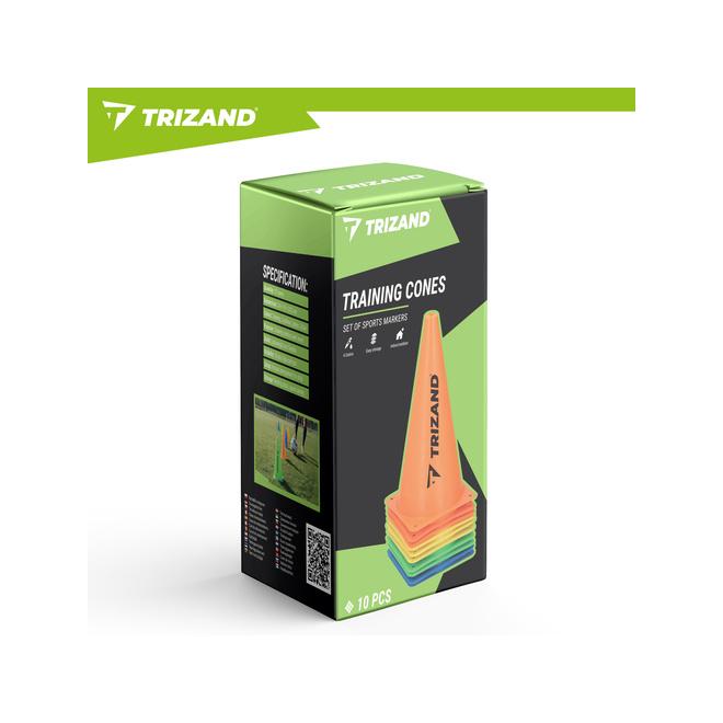 Farebné tréningové kužele - 10 ks