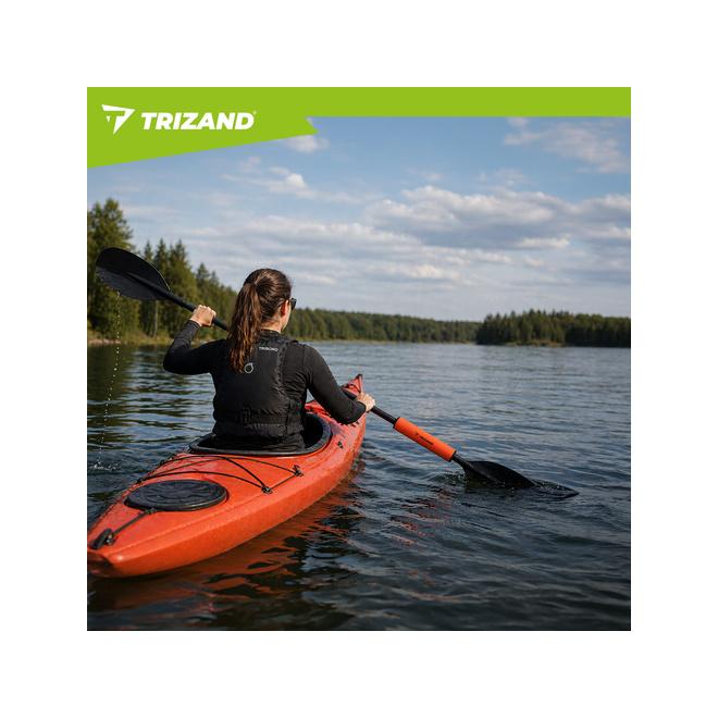 Penový oranžový plavák na veslo pre kajak - 33 cm