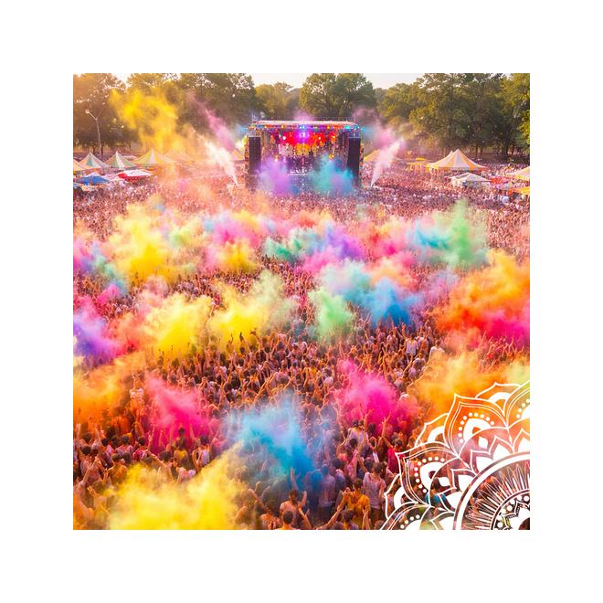 Sada farebných práškov 6x100 g Holi Cow