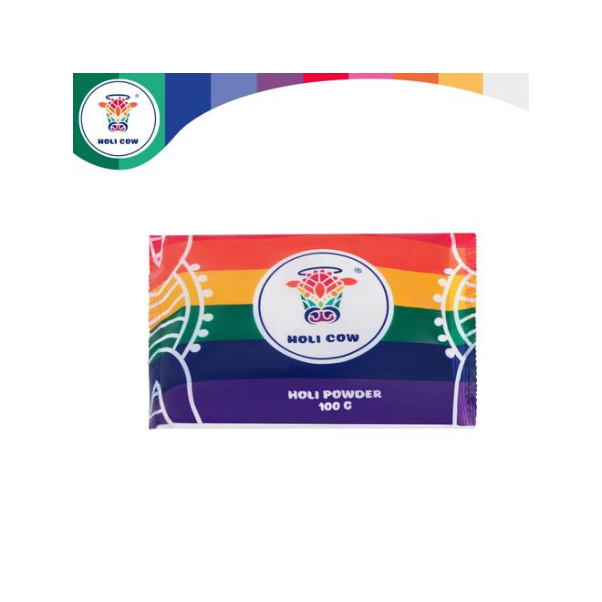 Sada farebných práškov Holi 10x100 g Holi Cow