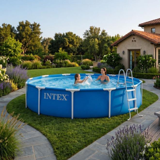 Záhradný bazén INTEX s okrúhlym rámom 366x76 cm