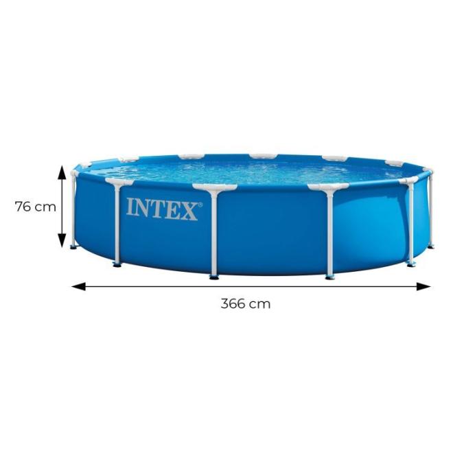 Záhradný bazén INTEX s okrúhlym rámom 366x76 cm