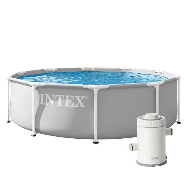 Záhradný bazén s okrúhlym rámom a čerpadlom 305x76 cm INTEX