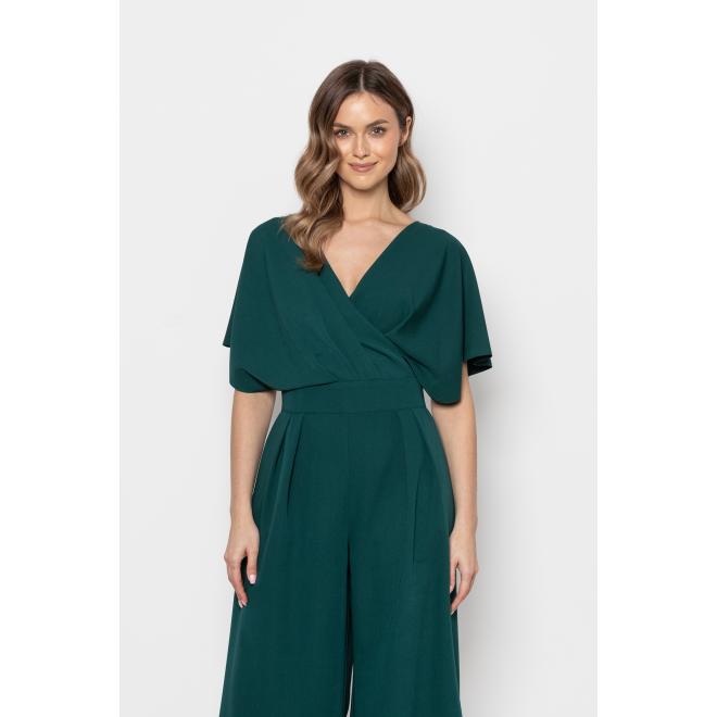 Elegantný zelený dámsky overal