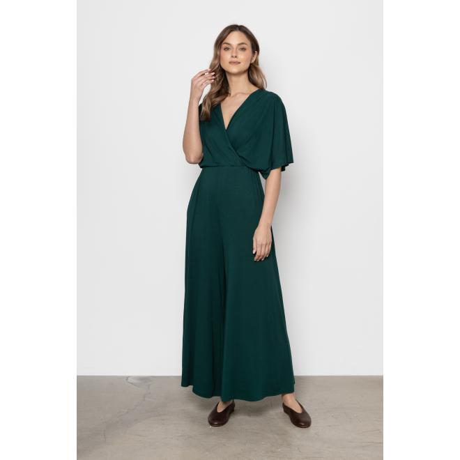 Zelený ležérny dámsky overal